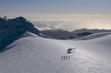 Alpine snow landing 
Photo Credit: TNZ