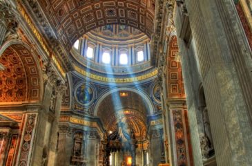 Inside Saint Peter's Basilica, Rome 
Photo Credit: Dmitriy Andreyev