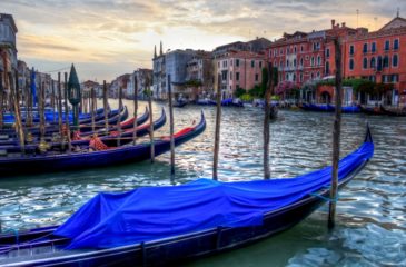 Gondolas in Venice 
Photo Credit: Dmitriy Andreyev